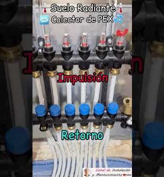 instalación de colectores de distribución